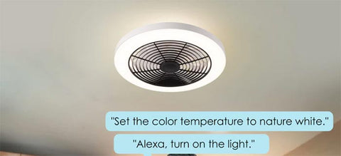 bladeless ceiling fan with light