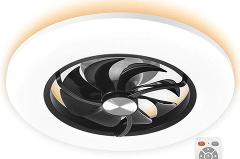 How do you clean an enclosed ceiling fan with light?