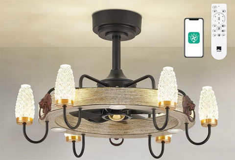 fandelier ceiling fan with light