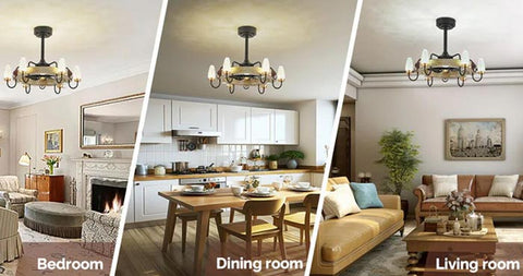 fandelier ceiling fan with light