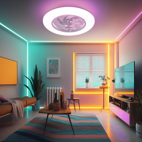 ceiling fan with lights remote control