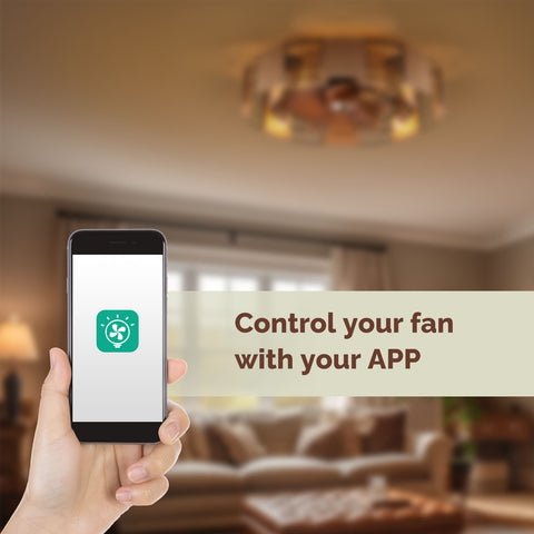 flush mount ceiling fan with lights