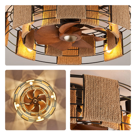 flush mount ceiling fan with lights
