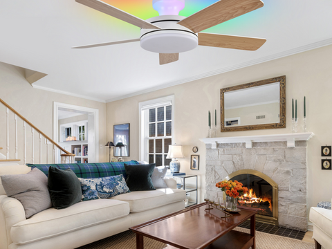 Transform Small Rooms with Smart Low Profile Ceiling Fans with Lights