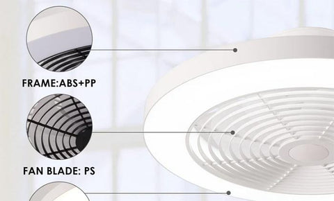 bladeless ceiling fan with light