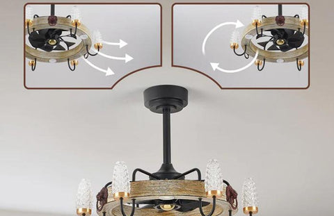 fandelier ceiling fan with light