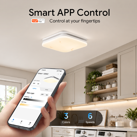 Orison Bathroom Exhaust Fan with Light, 110 CFM 1.0 Sone, 1500LM 3CCT LED Light, Remote/APP Control