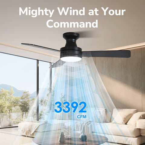 42" Orison Ceiling Fans with Light, Features RGB Backlight, Dimmable Lighting