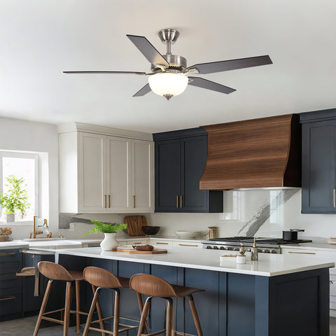 52" Orison Indoor Ceiling Fan with Lights, Smart Ceiling Fan for Living Room