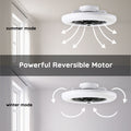 enclosed ceiling fan with light