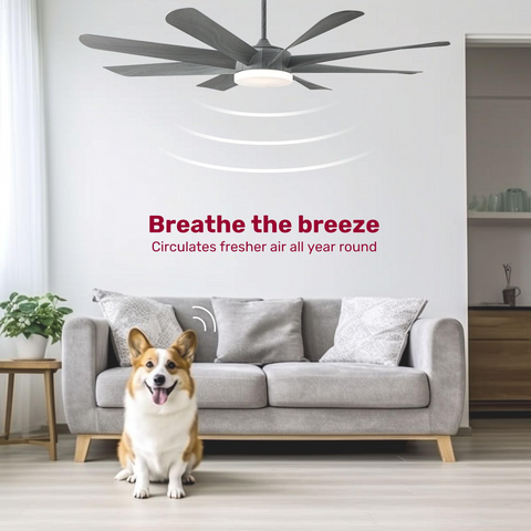 60" YANASO Large Traditional Ceiling Fan with Light and Remote