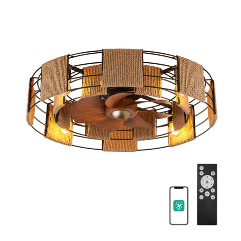 flush mount ceiling fan with lights