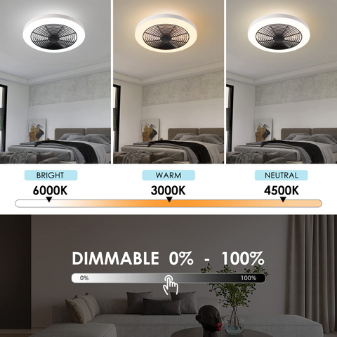 bladeless ceiling fan with light